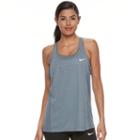 Women's Nike Dri-fit Mesh Racerback Tank Top, Size: Xs, Blue Other