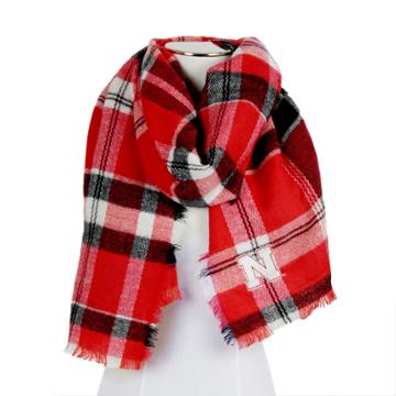 Women's Zoozatz Nebraska Cornhuskers Blanket Scarf, Multicolor
