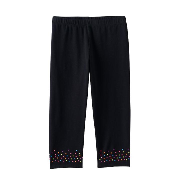 Girls 7-16 & Plus Size So&reg; Textured Hem Capri Leggings, Girl's, Size: 18 1/2, Oxford