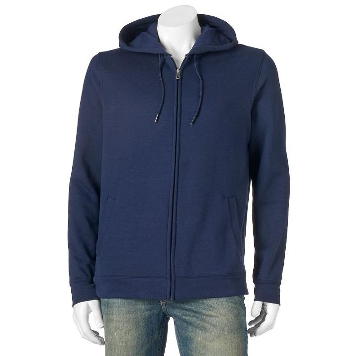 Men's Croft & Barrow&reg; Classic-fit Fleece Hoodie, Size: Xl, Blue