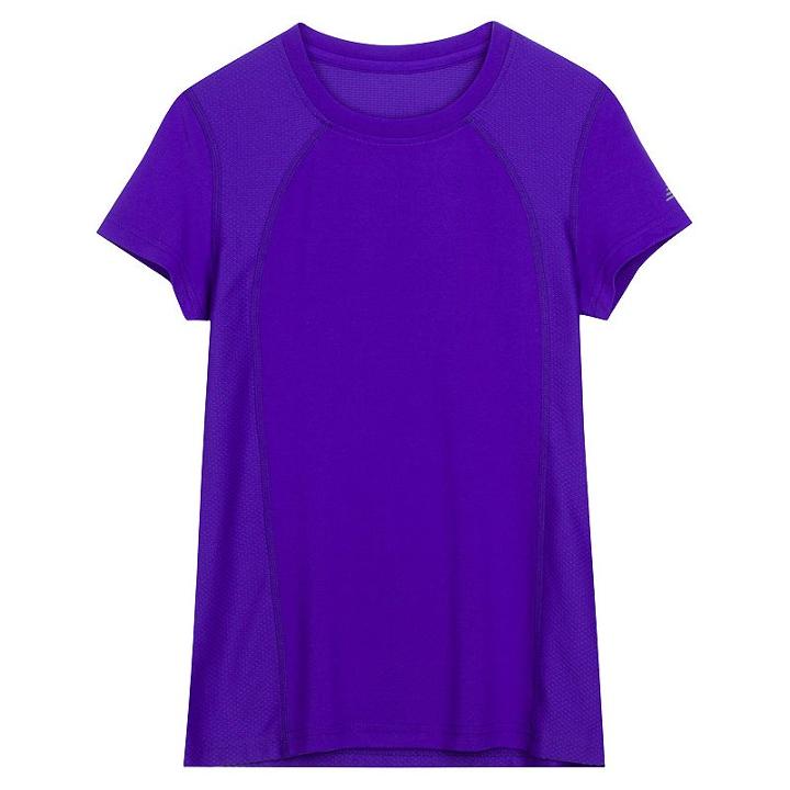 Girls 7-16 New Balance Jersey Mesh Performance Tee, Girl's, Size: Large, Brt Purple