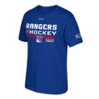 Men's Reebok New York Rangers 2017 Stanley Cup Playoffs Center Ice Tee, Size: Medium, Blue