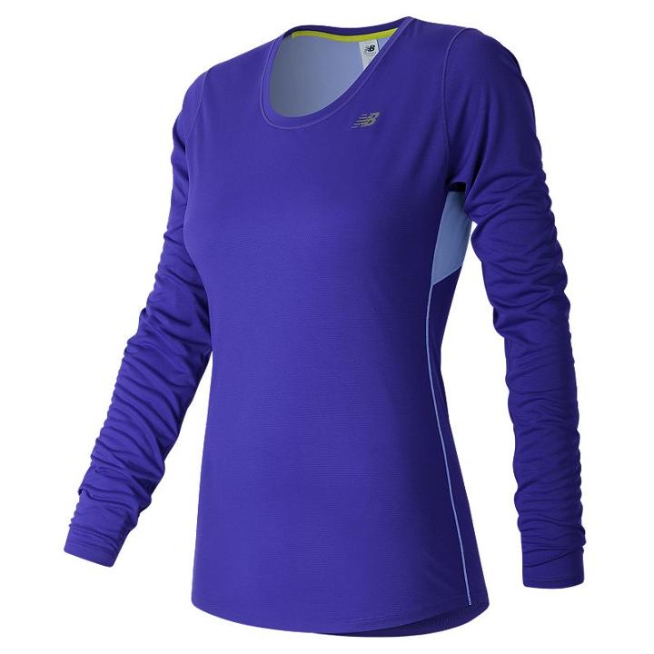 Women's New Balance Accelerate Workout Top, Size: Large, Drk Purple