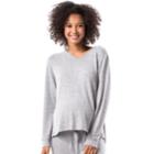 Maternity Pip & Vine By Rosie Pope Split Back Tee, Women's, Size: Xl-mat, Grey Other