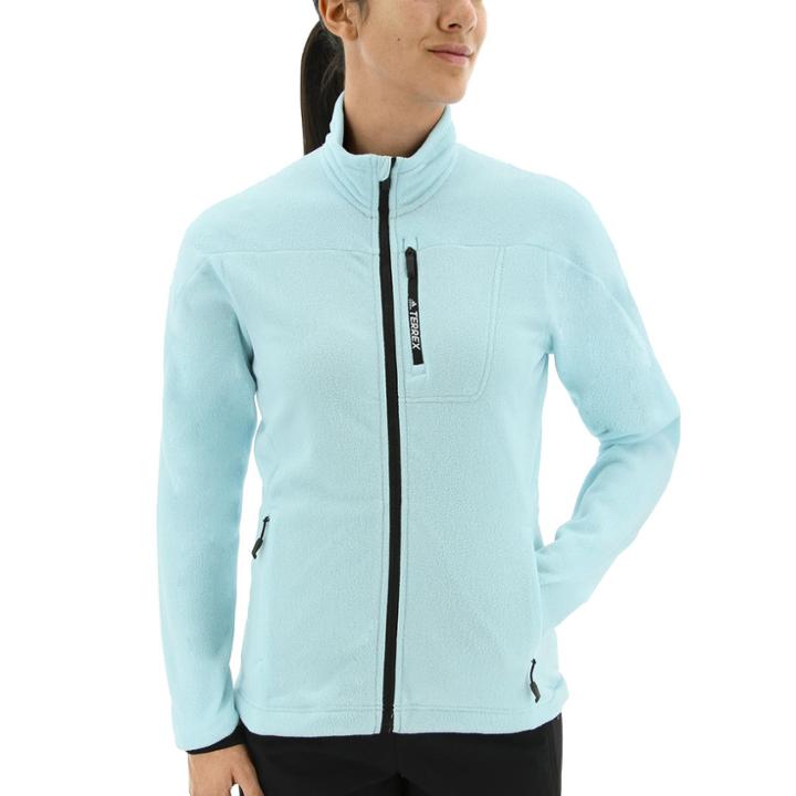 Women's Adidas Outdoor Terrex Fleece Jacket, Size: Xs, Med Blue