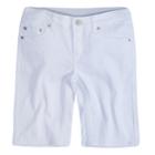 Girls 7-16 Levi's Seaside Bermuda Shorts, Size: 14, White