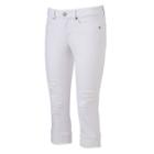 Juniors' So&reg; Whiskered Capri Jeans, Girl's, Size: 13, White