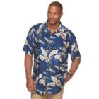 Big & Tall Batik Bay Classic-fit Tropical Button-down Shirt, Men's, Size: 3xl Tall, Blue (navy)