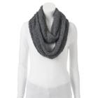 Cuddl Duds Knit Infinity Scarf, Women's, Grey Other