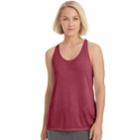 Women's Champion Authentic Burnout Racerback Tank, Size: Small, Dark Red