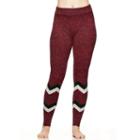 Women's Hottotties Wool Blend Sweater Leggings, Size: Large, Red
