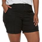 Plus Size Sonoma Goods For Life&trade; Utility Bermuda Shorts, Women's, Size: 16 W, Black