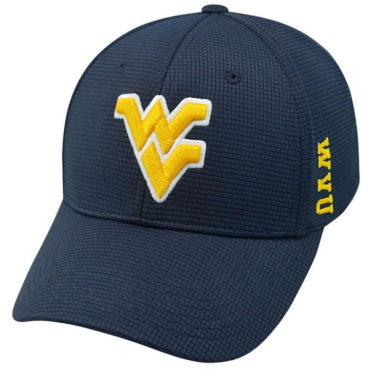 Adult West Virginia Mountaineers Booster Plus Memory-fit Cap, Men's, Blue (navy)