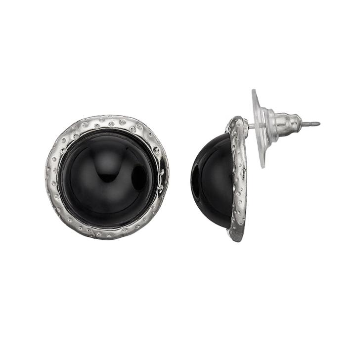 Black Halo Nickel Free Stud Earrings, Women's