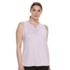 Plus Size Tek Gear&reg; Performance Notch Neck Tank, Women's, Size: 3xl, Lt Purple