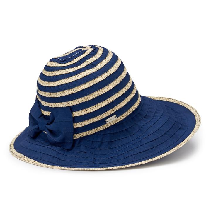 Women's Betmar Donna Wide Brim Sun Hat, Blue (navy)