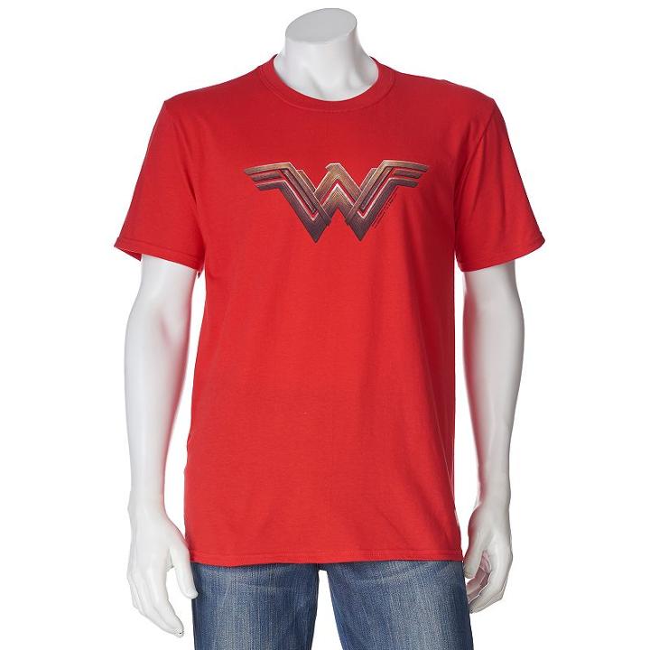 Men's Dc Comics Wonder Woman Logo Tee, Size: Small, Red
