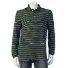 Men's Croft & Barrow&reg; Classic-fit Yarn-dyed Striped Polo, Size: Xxl, Green