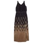 Girls 7-16 Iz Amy Byer Chevron Maxi Dress, Size: 14, Black