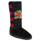 Women's Maryland Terrapins Button Boots, Size: Large, Black