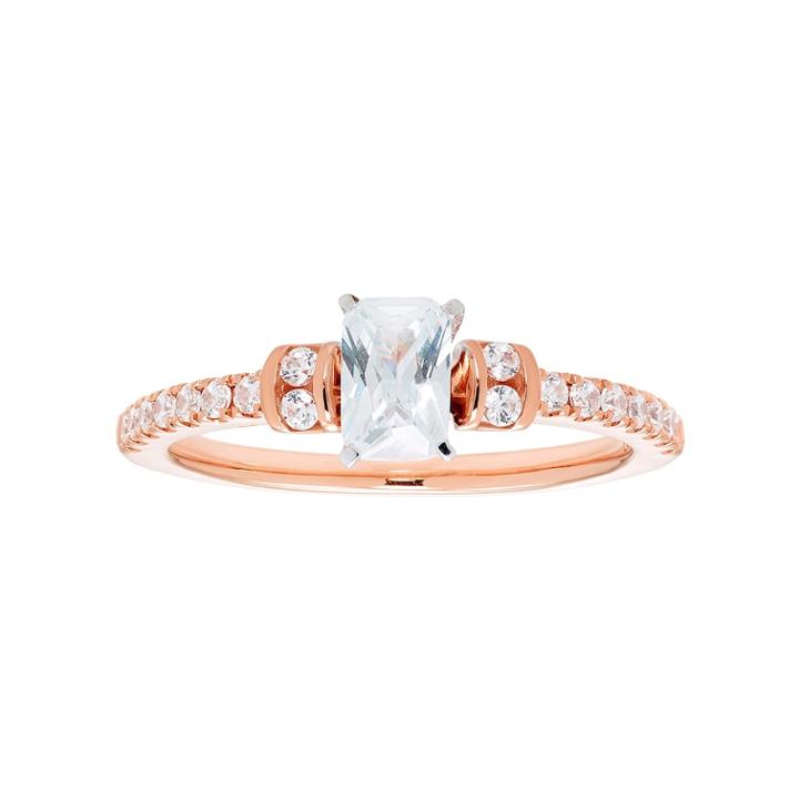 14k Gold Emerald Cut 3/4 Carat T.w. Igl Certified Diamond Engagement Ring, Women's, Size: 7, White