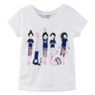 Girls 4-8 Carter's Short Sleeve Yoga Girl Graphic Tee, Size: 4, White