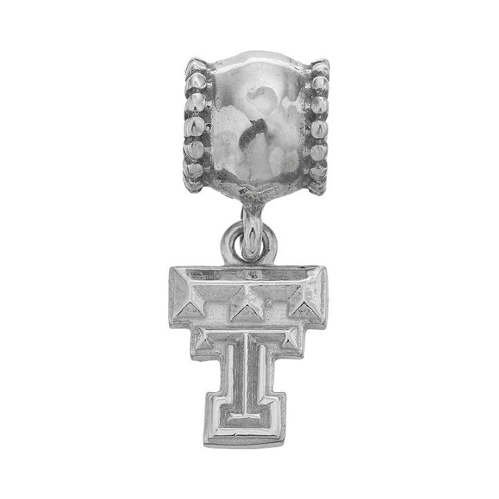 Dayna U Sterling Silver Texas Tech Red Raiders Team Logo Charm, Women's, Grey
