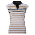 Women's Nancy Lopez Sense Sleeveless Golf Polo, Size: Medium, White