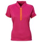 Plus Size Nancy Lopez Desire Quarter-zip Golf Polo, Women's, Size: 1xl, Pink