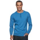 Men's Sonoma Goods For Life&trade; Coolmax Classic-fit Henley, Size: Large, Med Blue