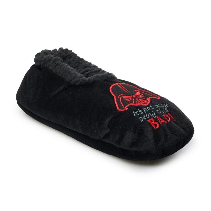 Men's Star Wars Darth Vader Slippers, Size: 10-13, Black