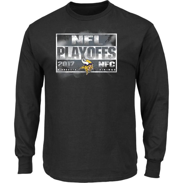 Men's Minnesota Vikings 2017 Nfl Playoffs Passing Game Tee, Size: Xl, Oxford