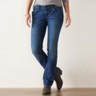 Women's Sonoma Goods For Life&trade; Curvy Fit Slim Bootcut Jeans, Size: 2 - Regular, Med Blue