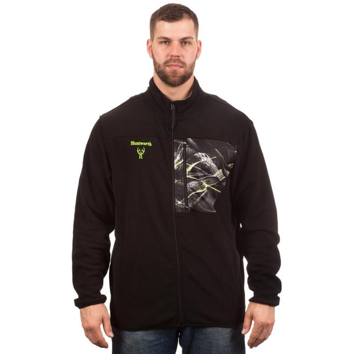 Men's Huntworth Microfleece Jacket, Size: Xxl, Black