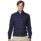 Men's Chaps Classic-fit Patterned Button-down Shirt, Size: Large, Blue (navy)