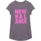 Girls 4-6x New Balance Relaxed-fit Performance Graphic Tee, Girl's, Size: 4, Med Grey