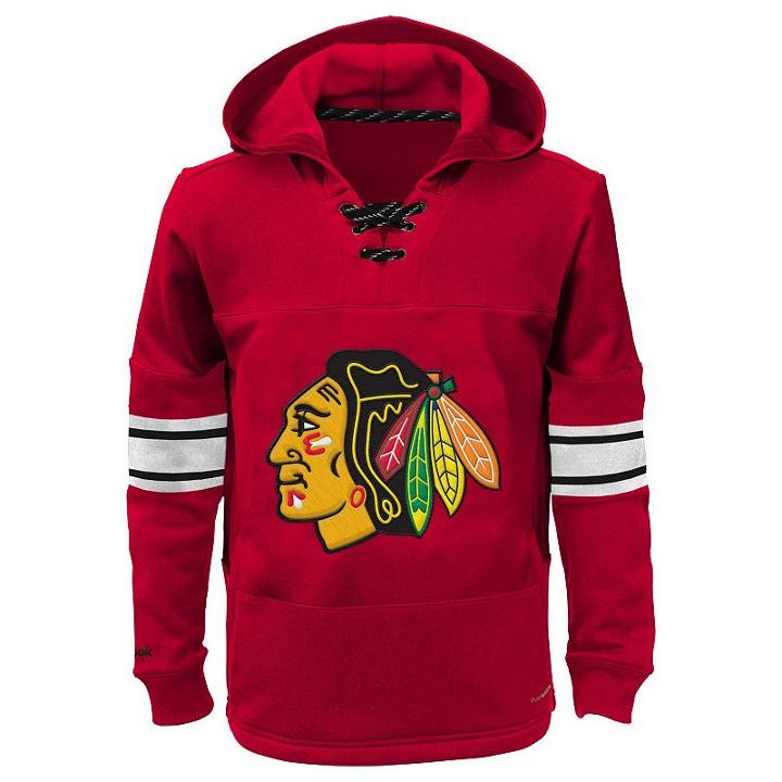 Boys 8-20 Reebok Chicago Blackhawks Offside Fleece Hoodie, Boy's, Size: Medium, Ovrfl Oth