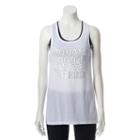 Juniors' So&reg; Mesh Graphic Racerback Tank Top, Girl's, Size: Medium, Natural