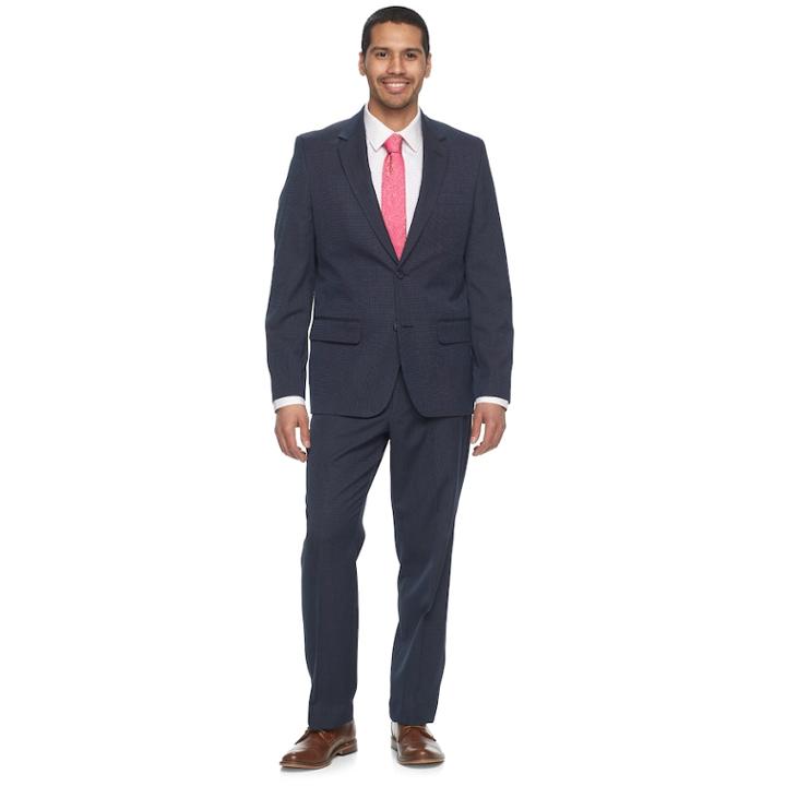 Men's Apt. 9&reg; Slim-fit Twill Suit, Size: 38r 31, Blue (navy)