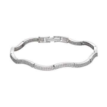 Diamond Splendor Sterling Silver Bracelet, Women's, White