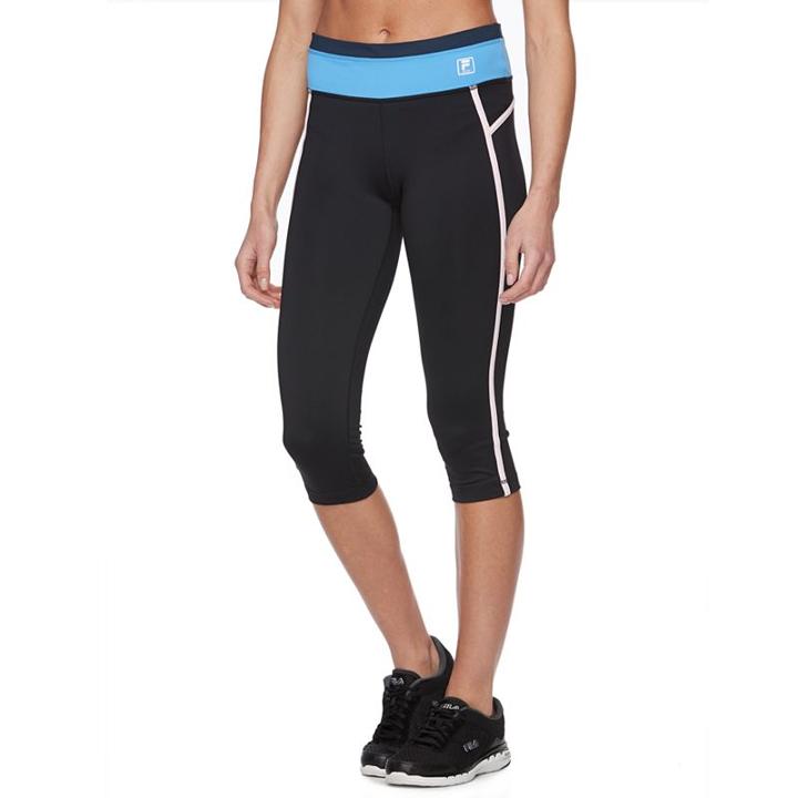 Women's Fila Sport&reg; Yoga Capris, Size: Xl, Black