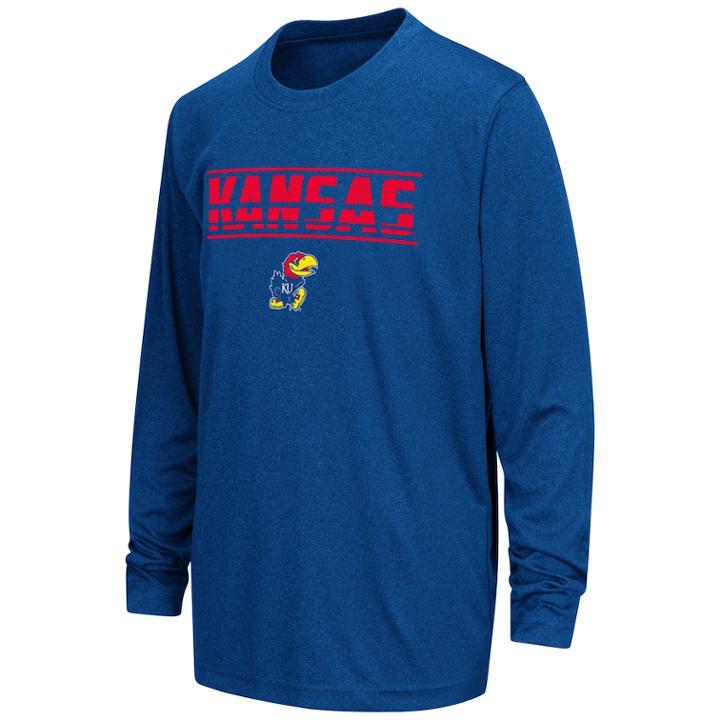 Boys 8-20 Kansas Jayhawks Drone Tee, Size: M(12/14), Dark Blue