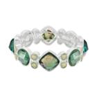 Dana Buchman Green Simulated Crystal Stretch Bracelet, Women's