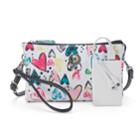 Stone & Co. Plugged In Phone Charging Printed Leather Crossbody Bag, Women's, White