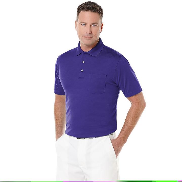 Big & Tall Grand Slam Airflow Solid Pocketed Performance Golf Polo, Men's, Size: 4xb, Purple Oth