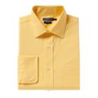 Men's Croft & Barrow&reg; Fitted Solid Easy Care Spread-collar Dress Shirt, Size: 17.5-32/33, Gold