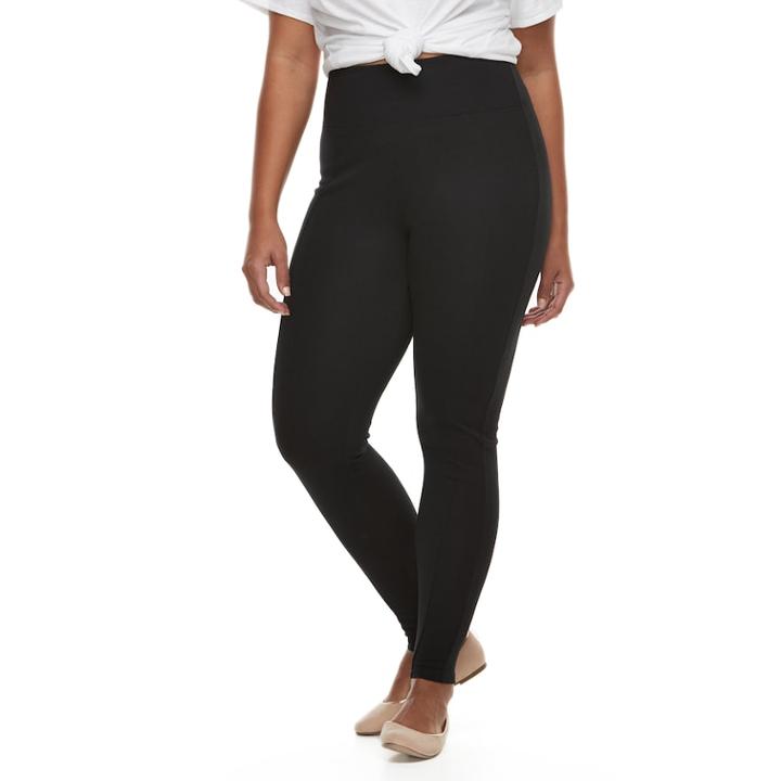 Plus Size Red Hot By Spanx Ponte Leggings - 20171p, Women's, Size: 1xl, Grey (charcoal)