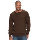Big & Tall Sonoma Goods For Life&trade; Classic-fit Coolmax Henley, Men's, Size: 3xb, Dark Brown