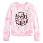 Girls 7-16 & Plus Size Mudd&reg; Graphic Pullover Sweatshirt, Size: 16, Brt Pink