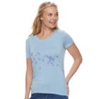 Juniors' Mudd Washed Crewneck Tee, Teens, Size: Xs, Med Blue